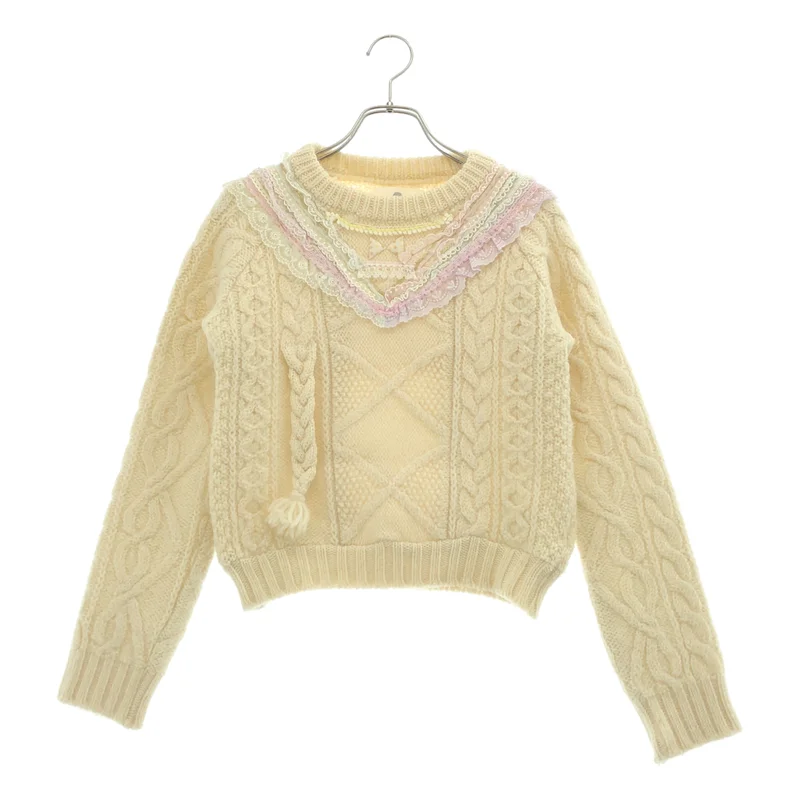 KEISUKE KANDA / ケイスケカンダ | Wool Frill Cable Knit | 0