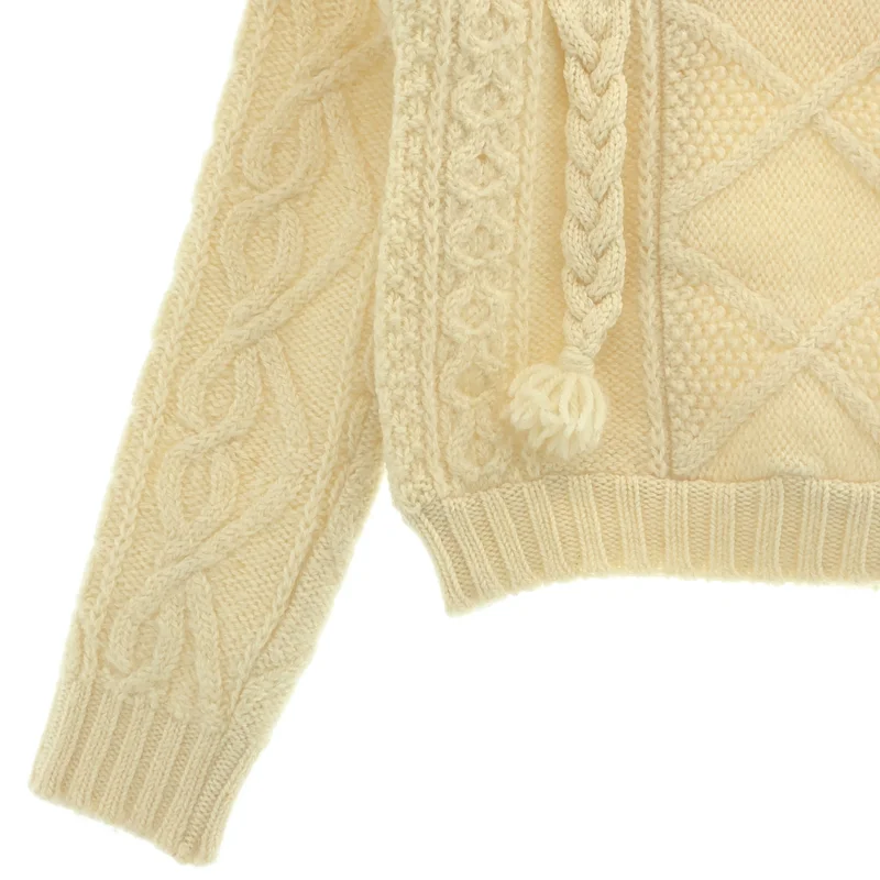 KEISUKE KANDA / ケイスケカンダ | Wool Frill Cable Knit | 0