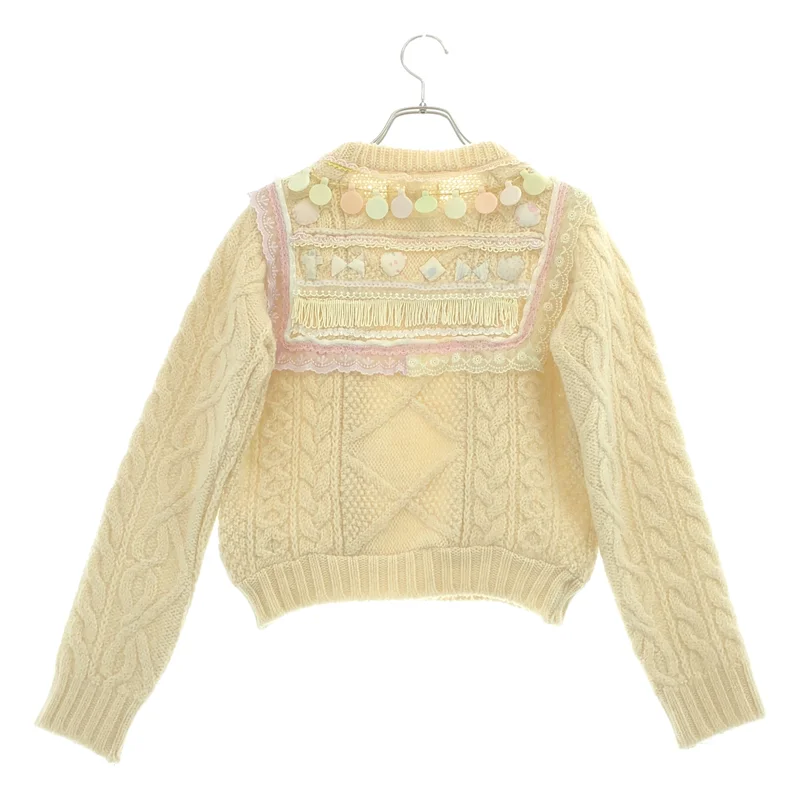 KEISUKE KANDA / ケイスケカンダ | Wool Frill Cable Knit | 0
