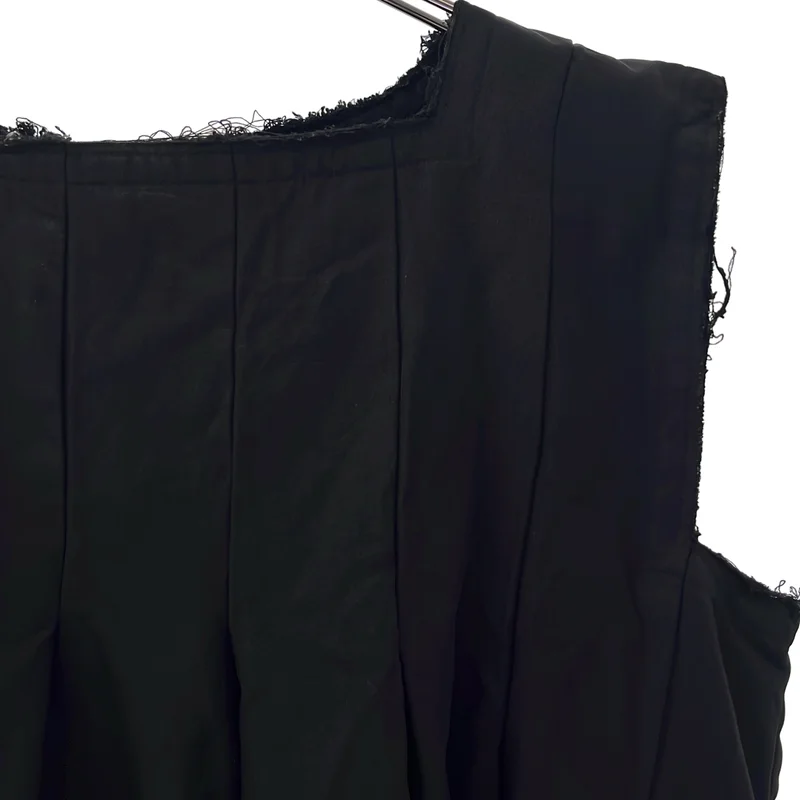 COMME des GARCONS / コムデギャルソン | 2017SS | ポリエステル縮絨 断ち切り プリーツ ワンピース | S | レディース