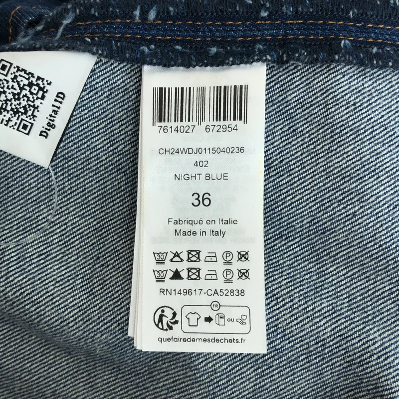 Chloe / クロエ | スリット デニムスカート CH24WDJ0115040236 | 36 | レディース