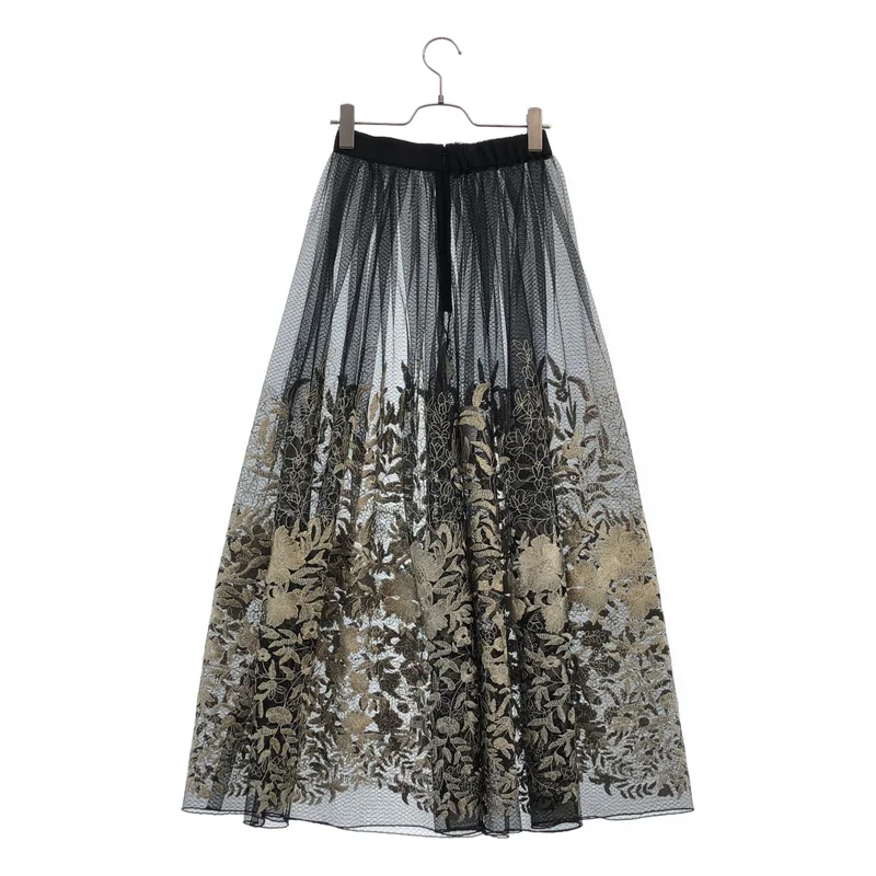 AMERI / アメリ | LULA TULLE EMBROIDERY SKIRT 01120930080 | S | レディース