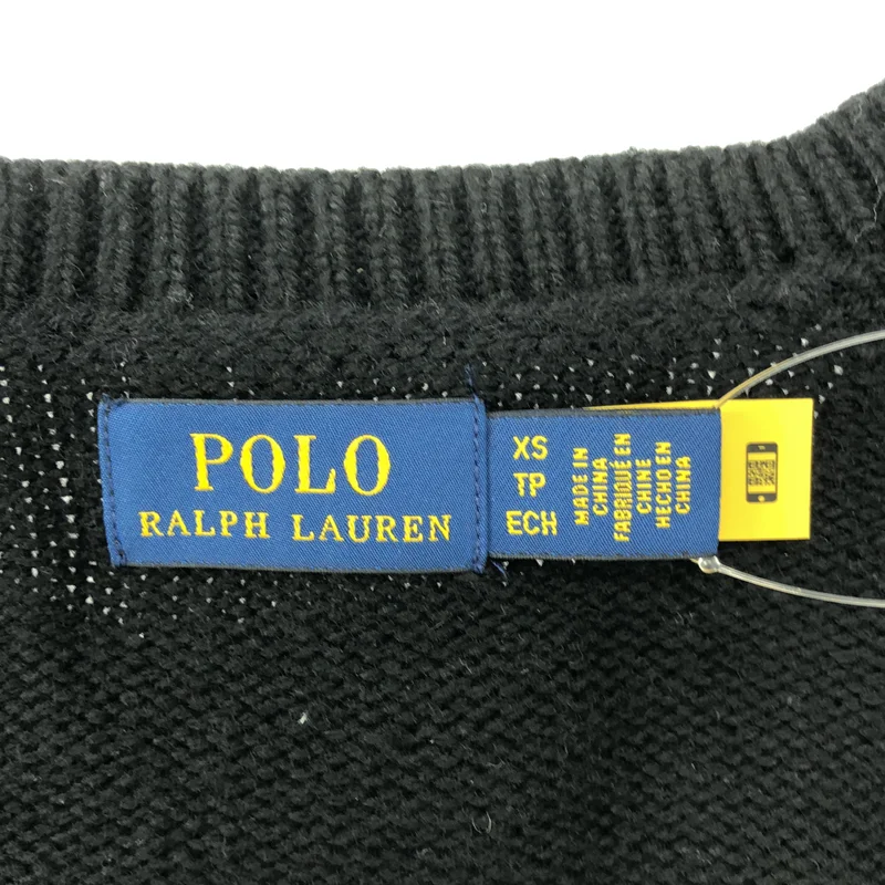 POLO RALPH LAUREN / ポロラルフローレン | 中綿 ワンポイントポニー ロゴボタン ニット ジャケット | XS | レディース