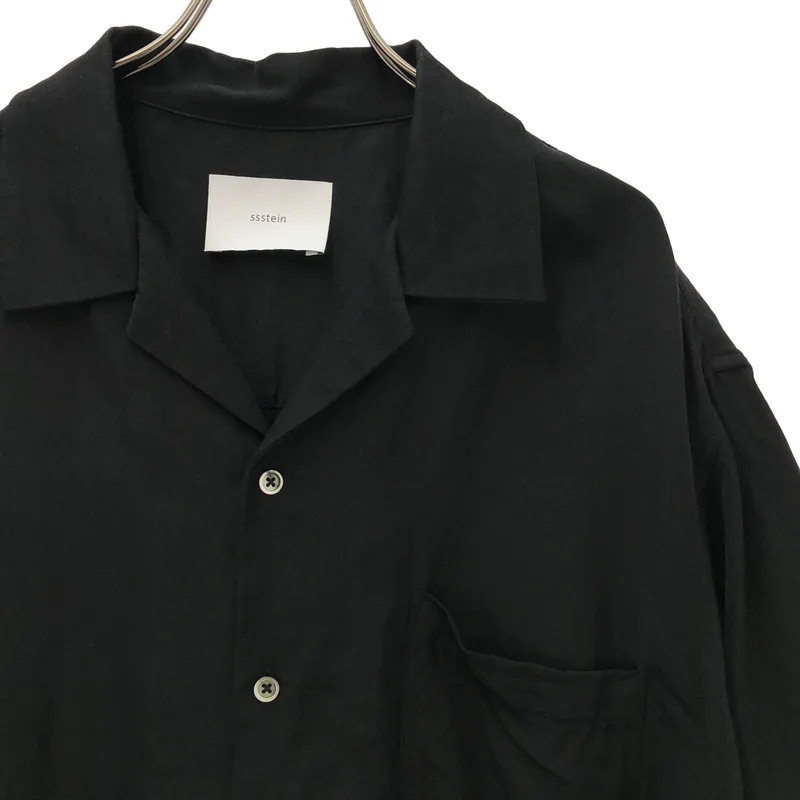 ssstein / シュタイン | VIS/LI TWILL OVERSIZED OPEN COLLAR SS SHIRT オープンカラーシャツ | S | メンズ
