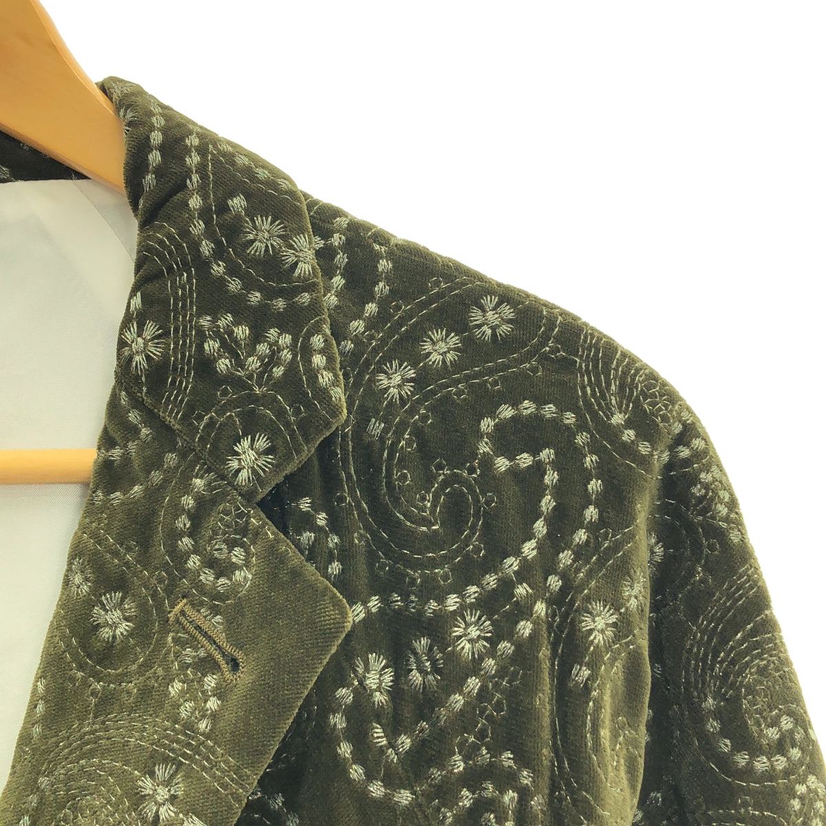 美品】 Needles / ニードルス | Raglan Jacket Emb. Velvet ペイズリー