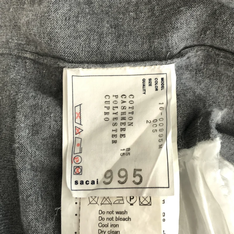 sacai / サカイ | コットン カシミヤ カーディガン | 2 | メンズ