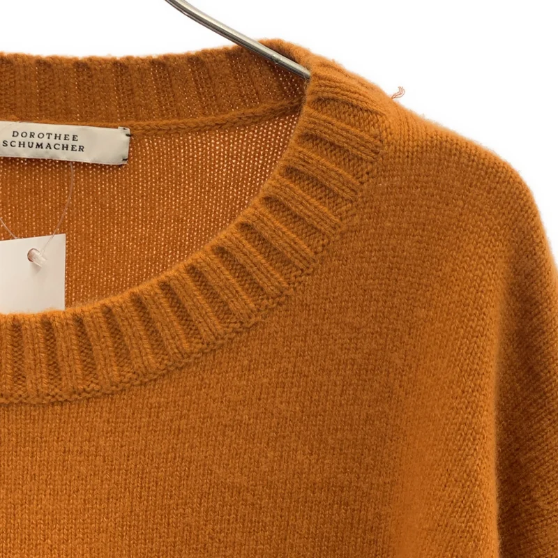 DOROTHEE SCHUMACHER / ドロシーシューマッハ | ウール シルク スリット ニット セーター | 0 | レディース