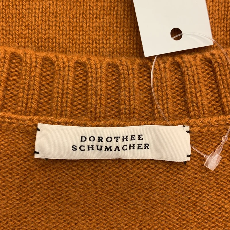 DOROTHEE SCHUMACHER / ドロシーシューマッハ | ウール シルク スリット ニット セーター | 0 | レディース
