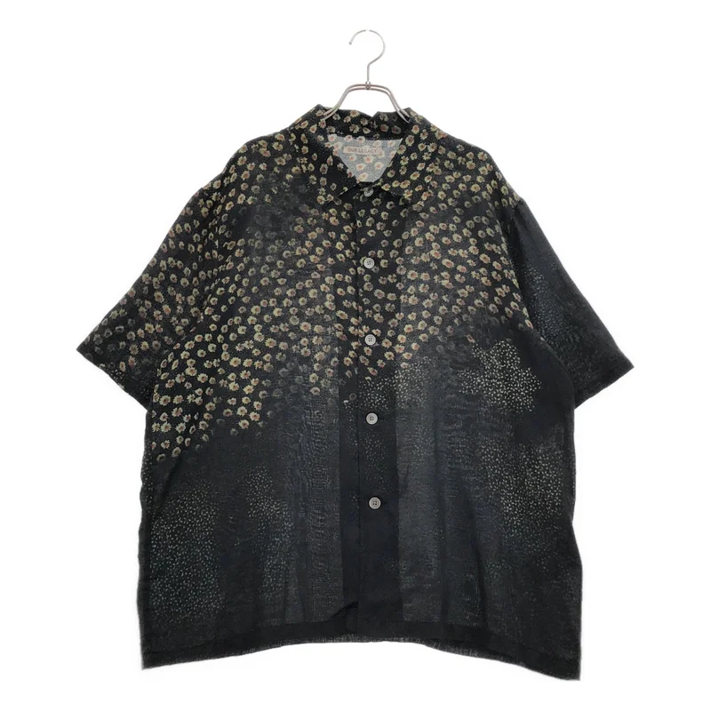 OUR LEGACY / アワーレガシー | BOX SHIRT SHORTSLEEVE シルク混 総柄 半袖シャツ | 50 | メンズ