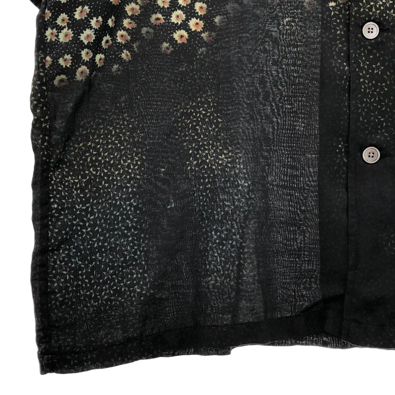 OUR LEGACY / アワーレガシー | BOX SHIRT SHORTSLEEVE シルク混 総柄 半袖シャツ | 50 | メンズ