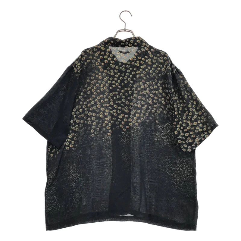 OUR LEGACY / アワーレガシー | BOX SHIRT SHORTSLEEVE シルク混 総柄 半袖シャツ | 50 | メンズ