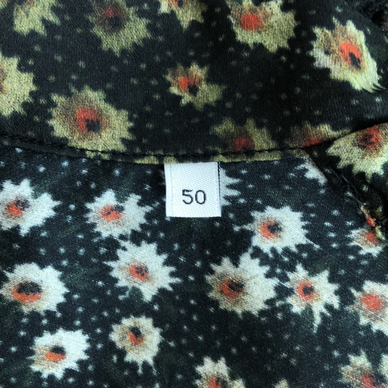 OUR LEGACY / アワーレガシー | BOX SHIRT SHORTSLEEVE シルク混 総柄 半袖シャツ | 50 | メンズ