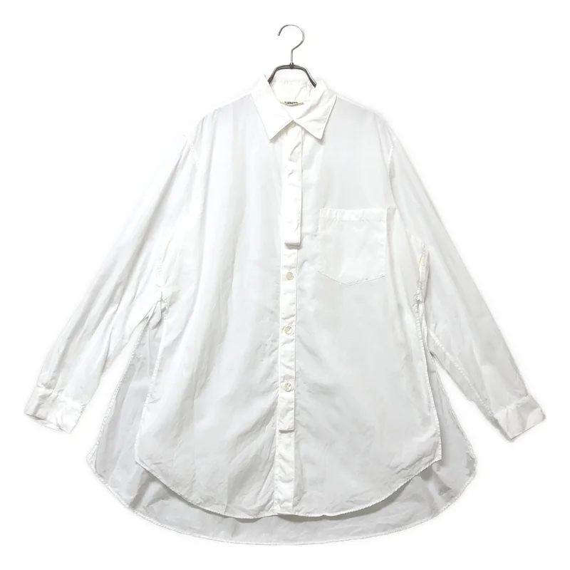 LIMI feu / リミフゥ | コットン サイドスリット ロングシャツ |