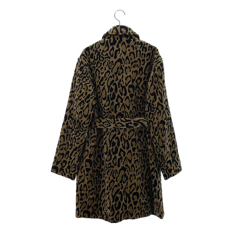 DRIES VAN NOTEN / ドリスヴァンノッテン | 2020AW | ベルベット レオパード ベルテッドコート | 34 | レディース