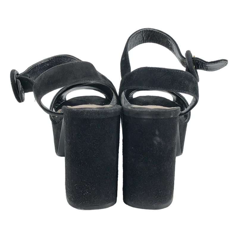 PRADA / プラダ | スエード クロスストラップ プラットフォーム サンダル | 36 1/2 | レディース