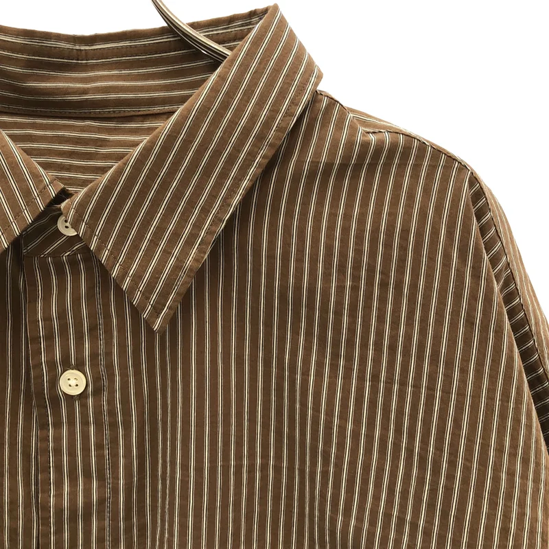 FreshService / フレッシュサービス | 2026SS | HRAFTeX S/S STRIPE SHIRT ストライプ 半袖シャツ | L | メンズ