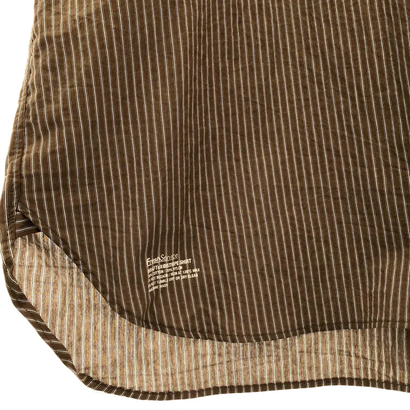 FreshService / フレッシュサービス | 2026SS | HRAFTeX S/S STRIPE SHIRT ストライプ 半袖シャツ | L | メンズ