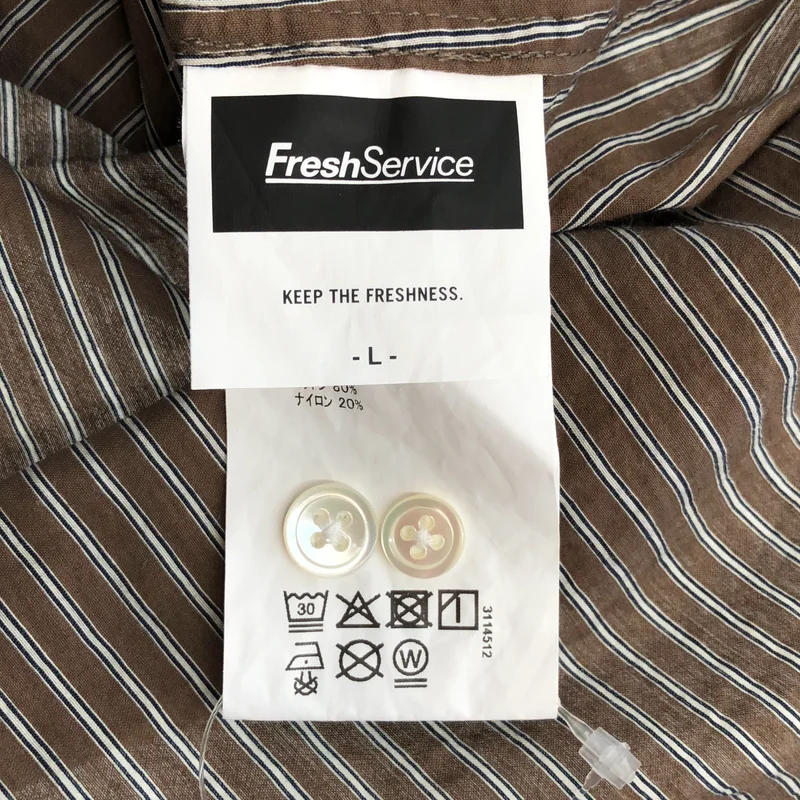 FreshService / フレッシュサービス | 2026SS | HRAFTeX S/S STRIPE SHIRT ストライプ 半袖シャツ | L | メンズ