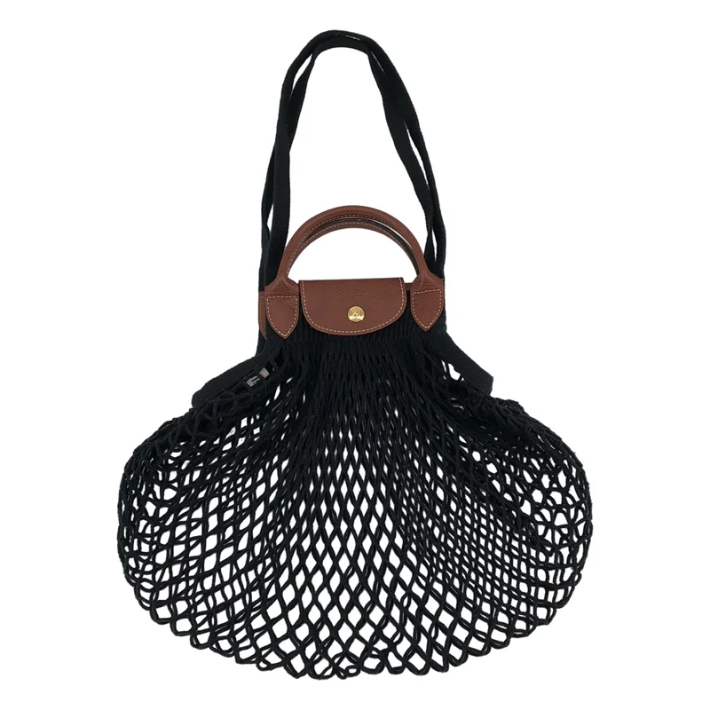 Longchamp / ロンシャン | × Filt / フィルト / ル プリアージュ フィレ レザーハンドル ネットバッグ L |