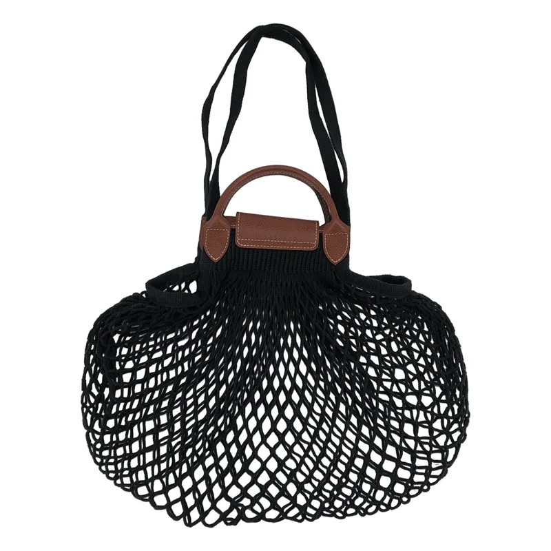 Longchamp / ロンシャン | × Filt / フィルト / ル プリアージュ フィレ レザーハンドル ネットバッグ L |
