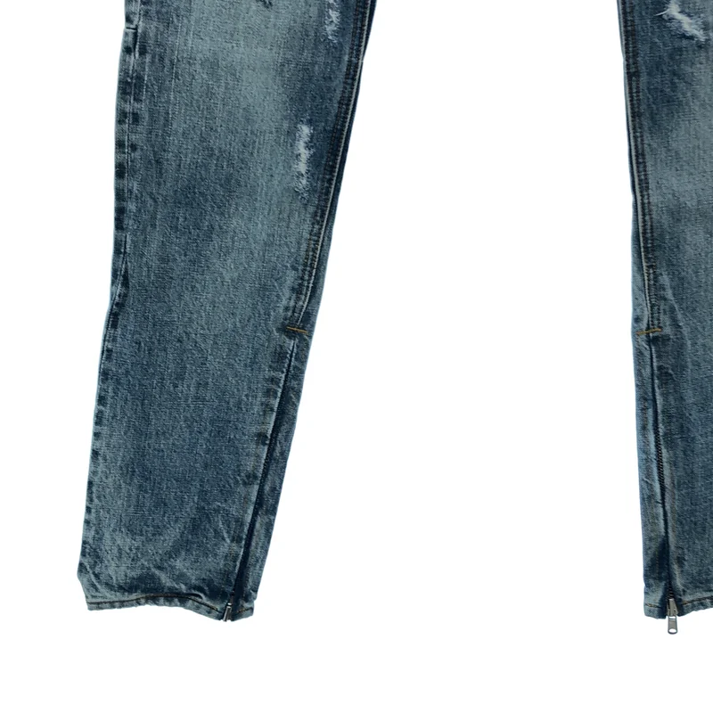 FEAR OF GOD / フィアオブゴッド | 2016AW | 4th Selvedge Denim / クラッシュ加工 サイドジップ スキニーデニム | 32 | メンズ