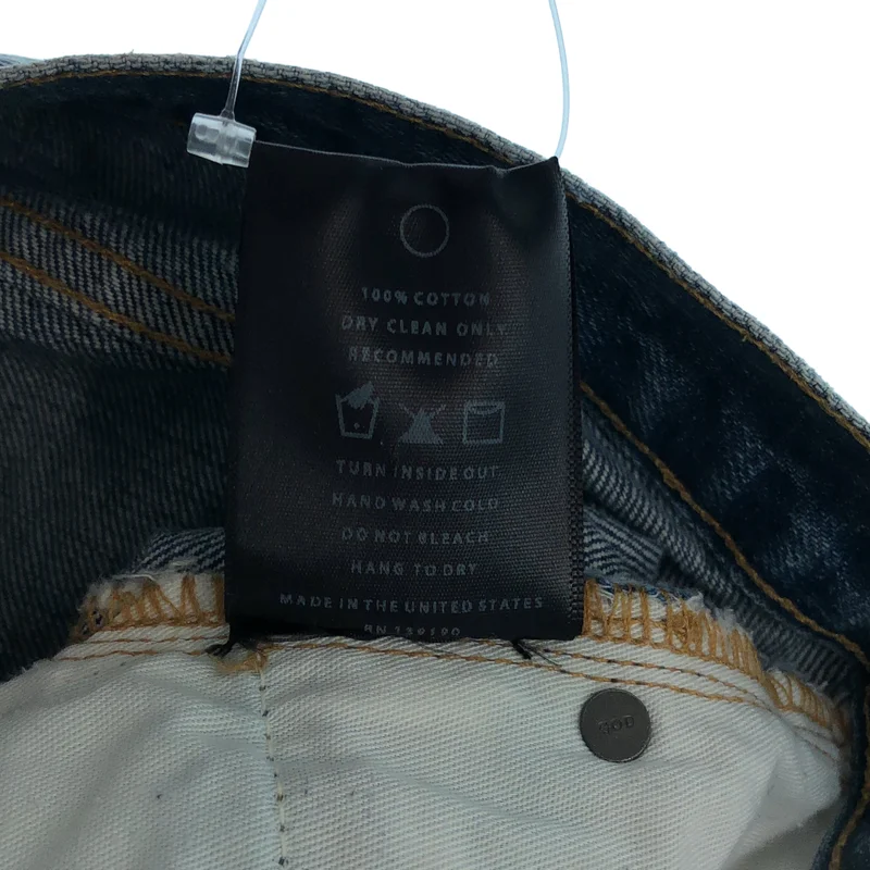 FEAR OF GOD / フィアオブゴッド | 2016AW | 4th Selvedge Denim / クラッシュ加工 サイドジップ スキニーデニム | 32 | メンズ