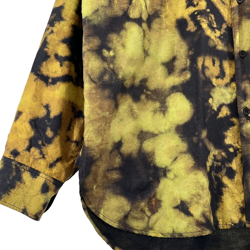 DRIES VAN NOTEN / ドリスヴァンノッテン | 2022AW | シルク グラフィックプリント シャツ | 52 | メンズ