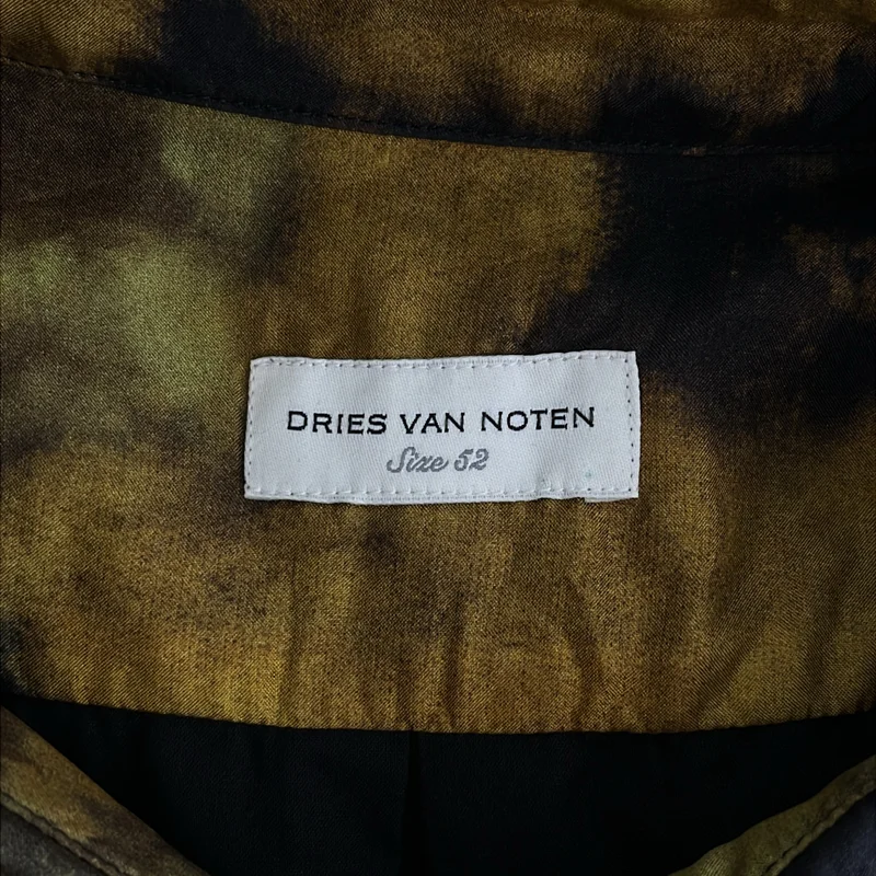 DRIES VAN NOTEN / ドリスヴァンノッテン | 2022AW | シルク グラフィックプリント シャツ | 52 | メンズ