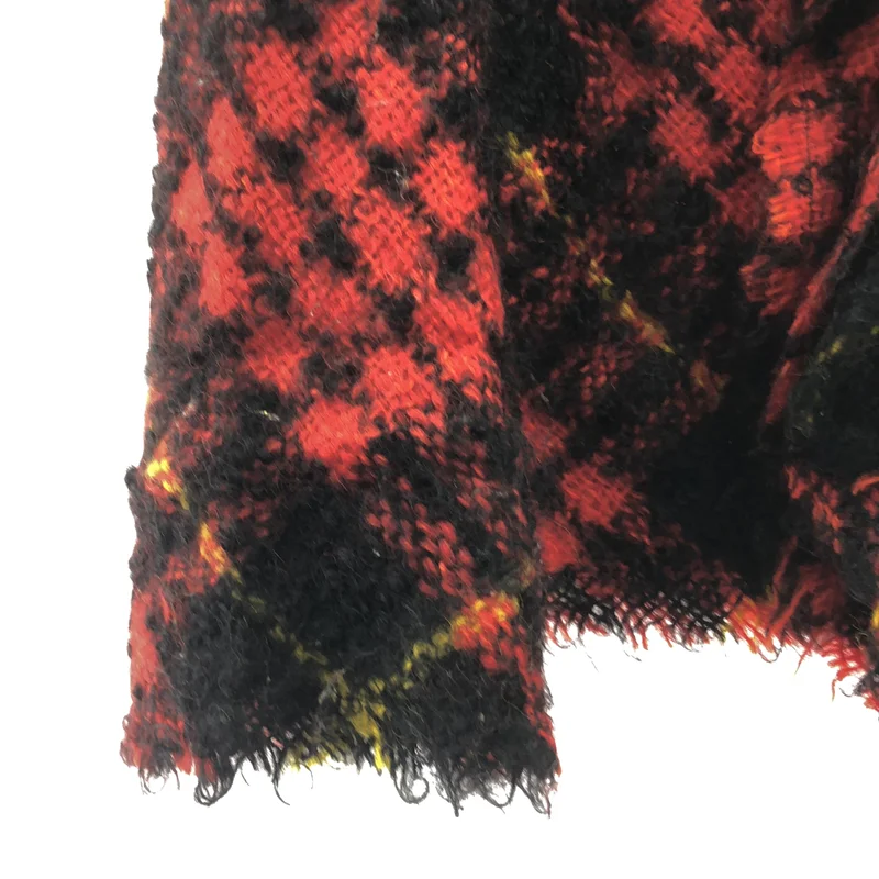 tricot COMME des GARCONS / トリココムデギャルソン | 2002AW | ウール モヘヤ フリル シングル ジャケット / 総裏地 | M | レディース