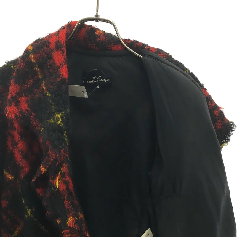 tricot COMME des GARCONS / トリココムデギャルソン | 2002AW | ウール モヘヤ フリル シングル ジャケット / 総裏地 | M | レディース