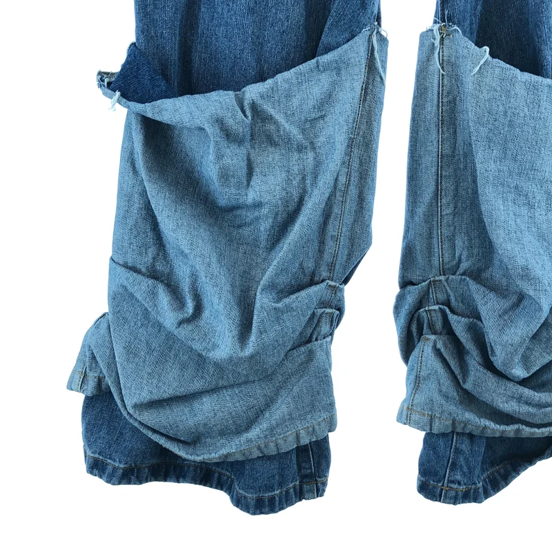 JOSE MOON / ジョゼムーン | HEM LAYERED DENIM PANTS デニムパンツ | 38 | レディース