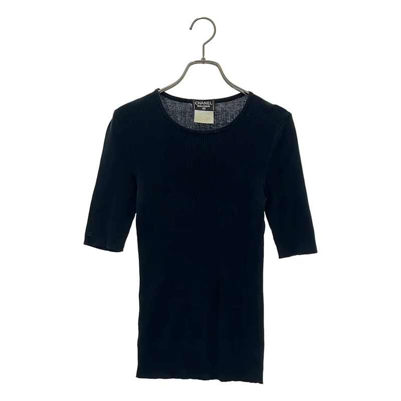 CHANEL / シャネル | リブ Tシャツ_半袖 C-TK-5914 | 40 | レディース