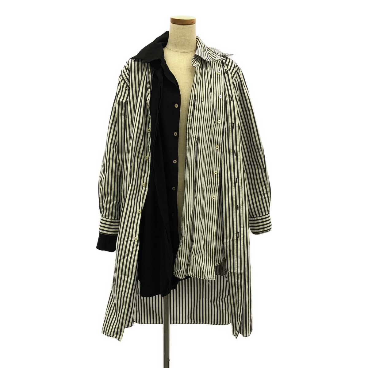 COMME des GARCONS / コムデギャルソン | 2011SS | 多重人格 ストライプ ロングブラウス | S | レディース