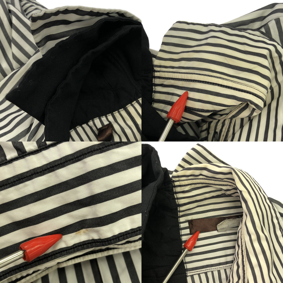 COMME des GARCONS / コムデギャルソン | 2011SS | 多重人格 ストライプ ロングブラウス | S | レディース