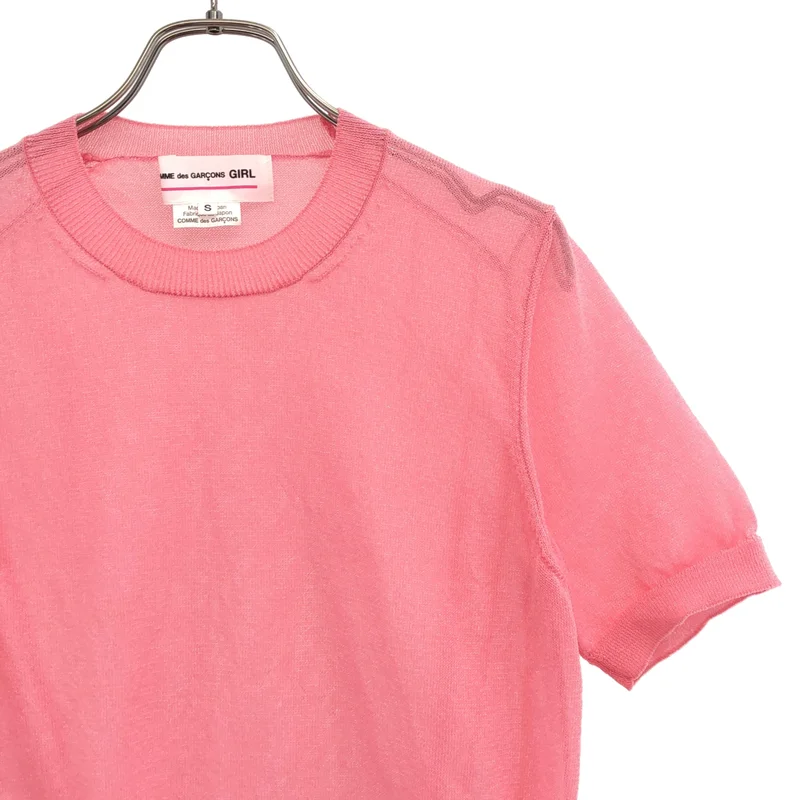 COMME des GARCONS GIRL / コムデギャルソンガール | 2020SS | ナイロン ラメ 半袖ニット | S | レディース