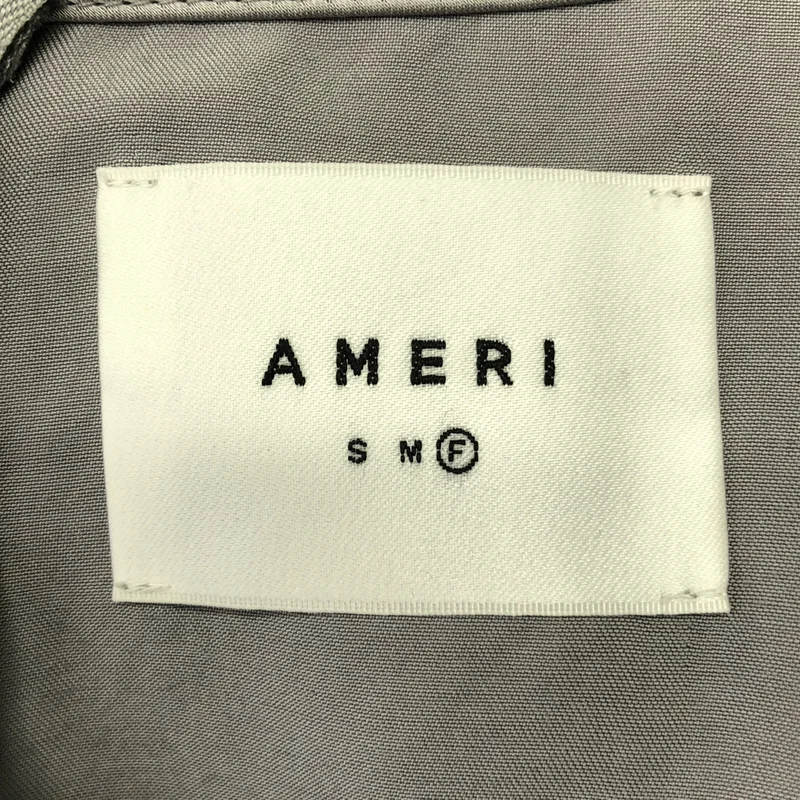 AMERI / アメリ | SIMPLE NO COLLAR TOP  サテンシャツ | F | レディース