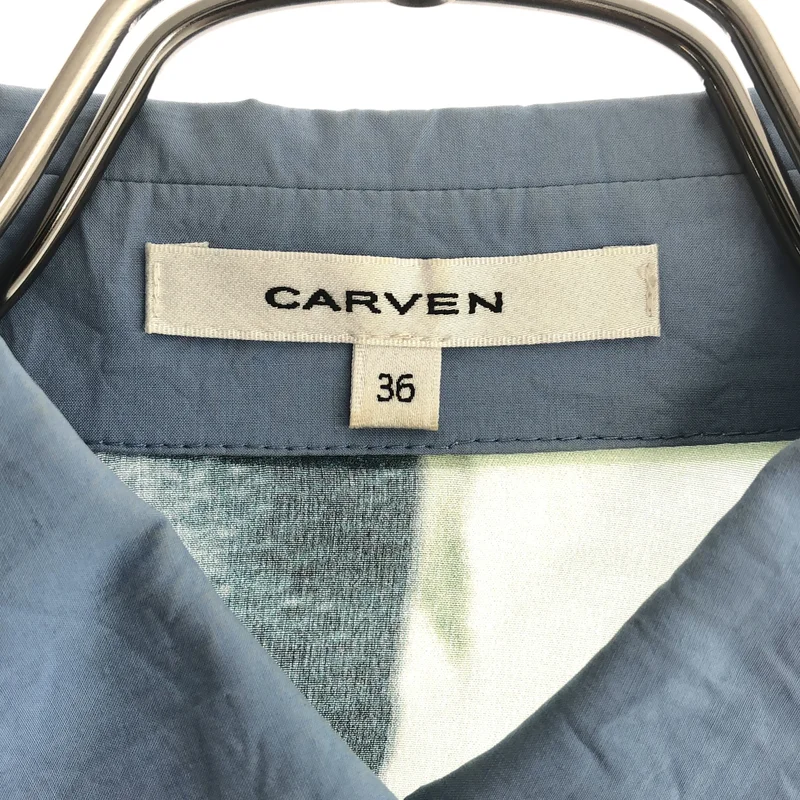 CARVEN / カルヴェン | シルク 総柄プリント シャツ | 36 | レディース