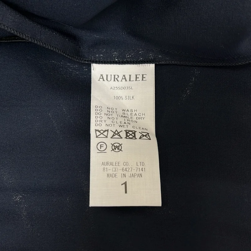 AURALEE / オーラリー | 2025AW | FOIL PRINTED SILK LAWN SLIP DRESS / シルク ドレス ワンピース | 1 | レディース