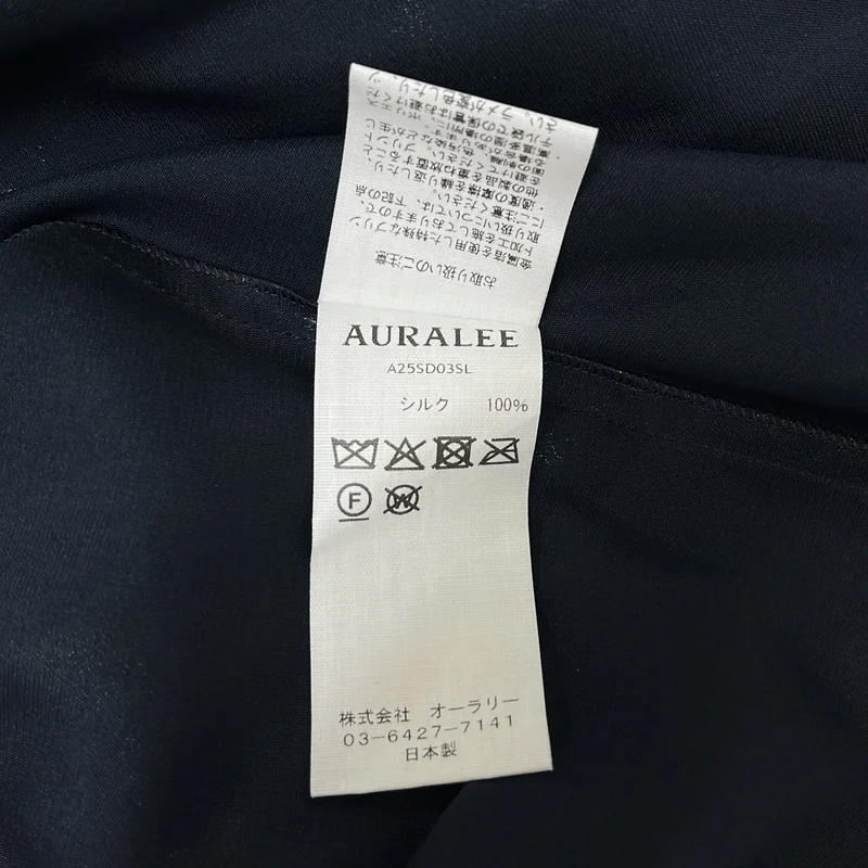 AURALEE / オーラリー | 2025AW | FOIL PRINTED SILK LAWN SLIP DRESS / シルク ドレス ワンピース | 1 | レディース