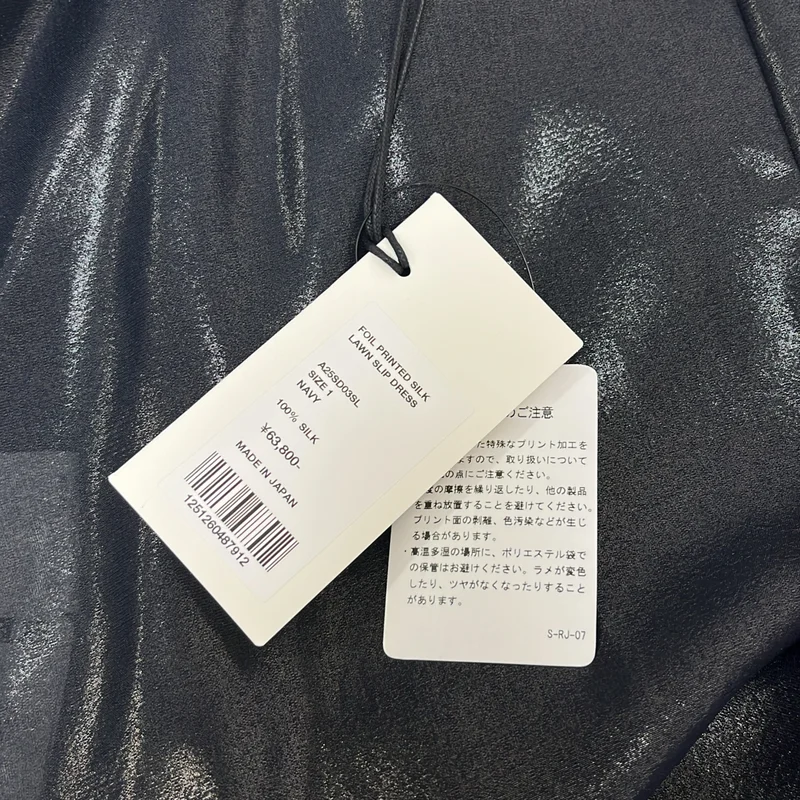 AURALEE / オーラリー | 2025AW | FOIL PRINTED SILK LAWN SLIP DRESS / シルク ドレス ワンピース | 1 | レディース
