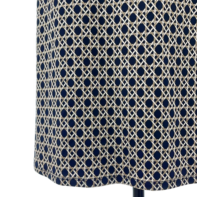 BROOKS BROTHERS / ブルックスブラザーズ | ジオメトリック 総柄 カシュクールワンピース | M | レディース