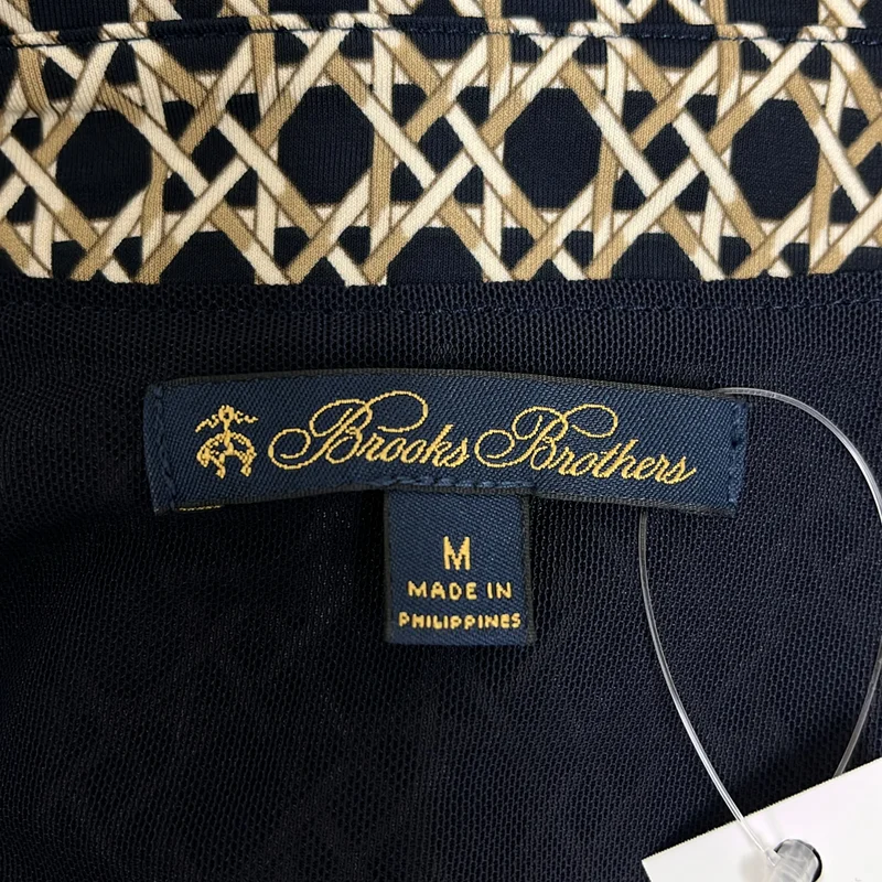 BROOKS BROTHERS / ブルックスブラザーズ | ジオメトリック 総柄 カシュクールワンピース | M | レディース