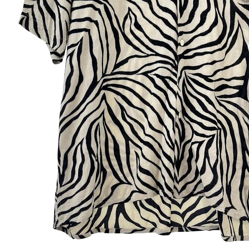 COMOLI / コモリ | 2026SS | ZEBRA オープンカラーシャツ_半袖 D01-02013 | 2 | メンズ