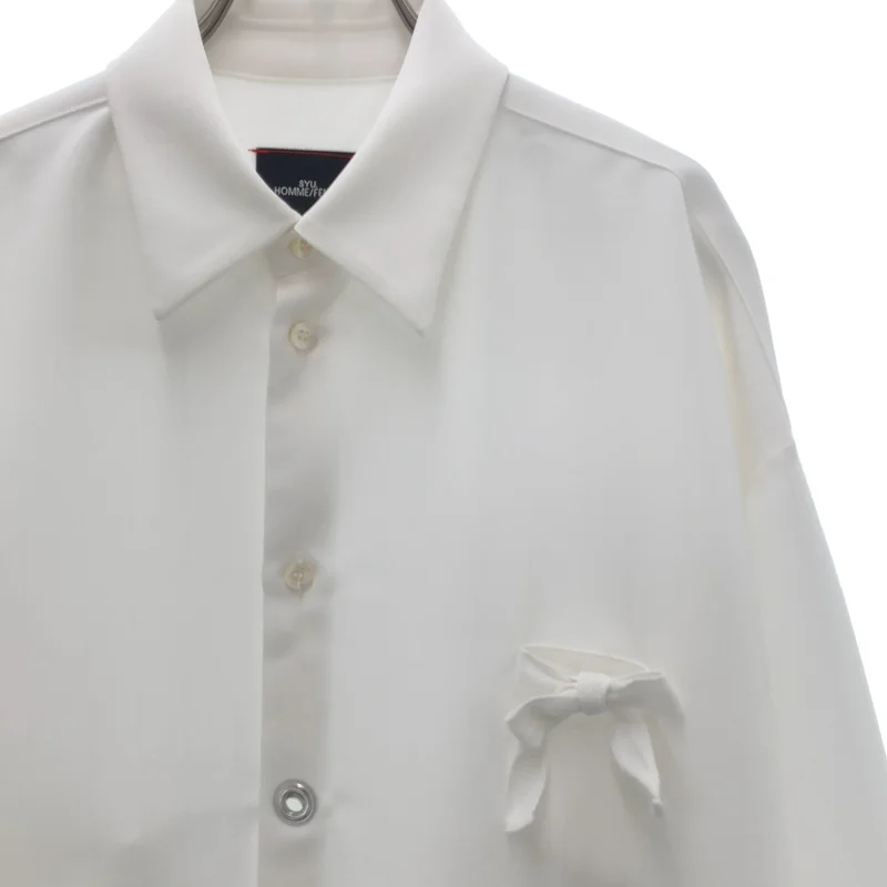 SYU.HOMME/FEMM / シュウオムフェム | CREAN OVERPLANE SHIRT オーバーサイズ シャツ | 1 | メンズ