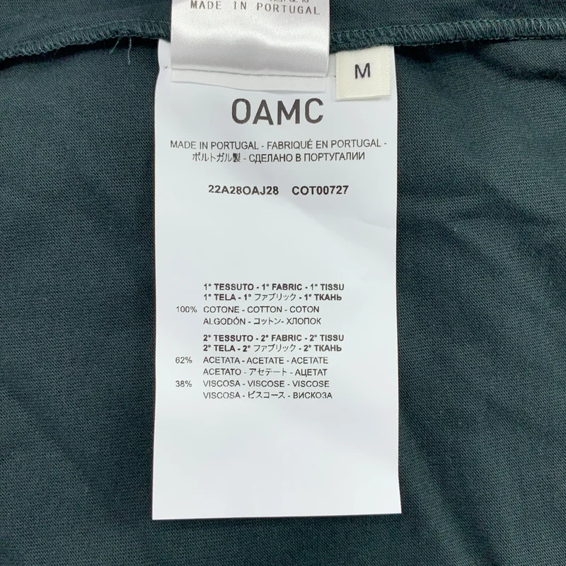 OAMC / オーエーエムシー | 異素材切替 ジップ Tシャツ | M | メンズ