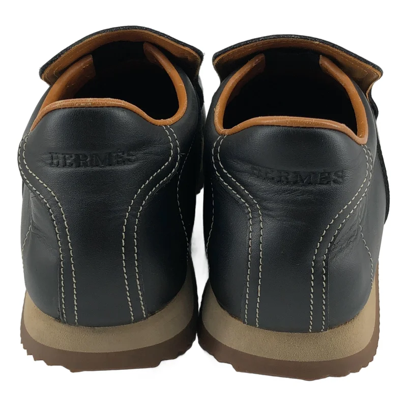 HERMES / エルメス | ターボ レザースリッポン スニーカー | 37 | レディース