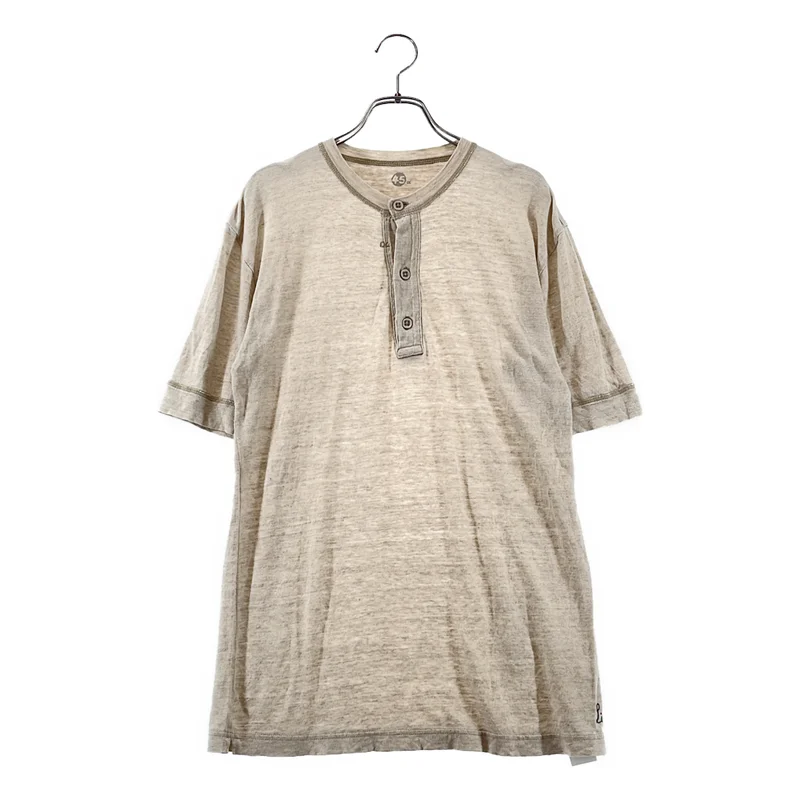 45r / フォーティファイブアール | リネン ヘンリーネック Tシャツ カットソー | 3 | レディース