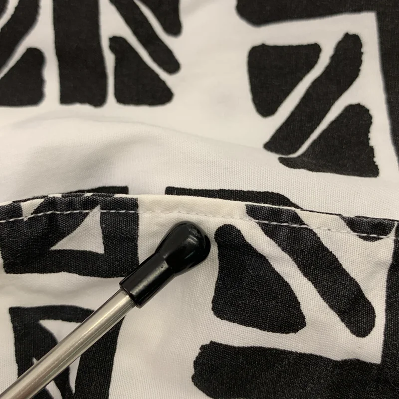 BLACK COMME des GARCONS / ブラックコムデギャルソン | 2013SS | コットン 総柄 アシンメトリー ユニオンジャック シャツ | XS | メンズ