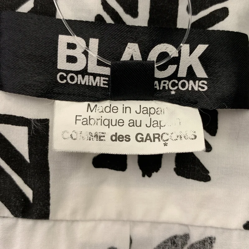 BLACK COMME des GARCONS / ブラックコムデギャルソン | 2013SS | コットン 総柄 アシンメトリー ユニオンジャック シャツ | XS | メンズ
