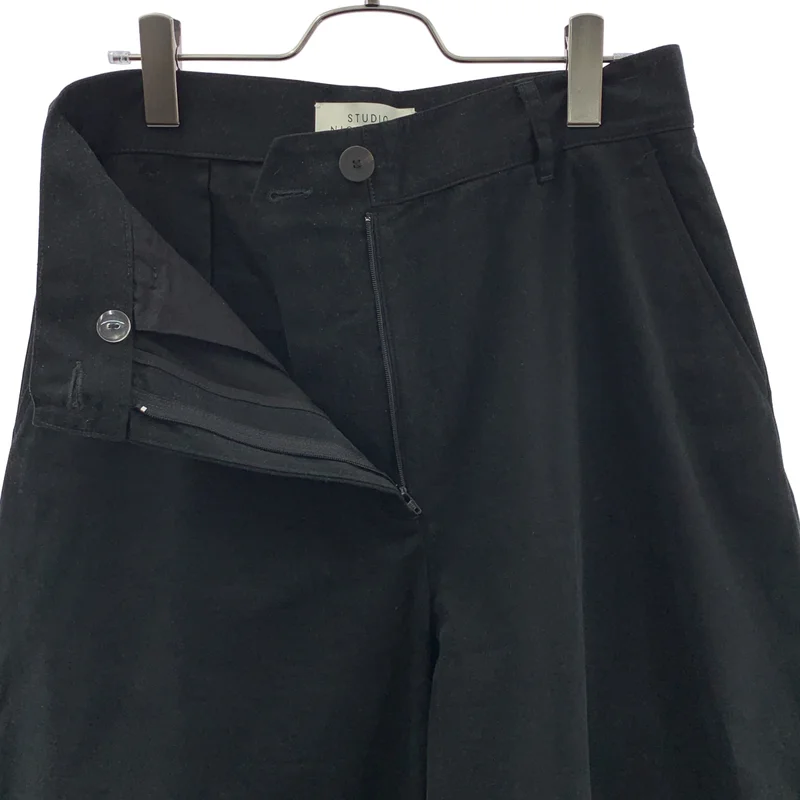 Studio Nicholson / スタジオニコルソン | CHALCO LIGHT COTTON TWILL ワイドパンツ | UK8 | レディース
